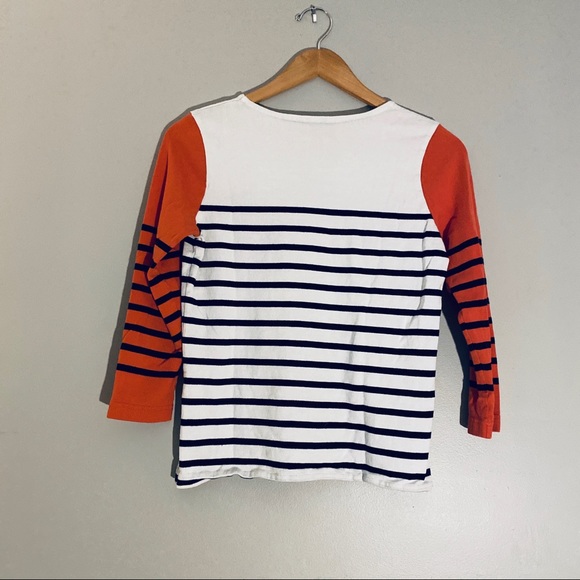J Crew Color Block Striped Shirt - Picture 5 of 5